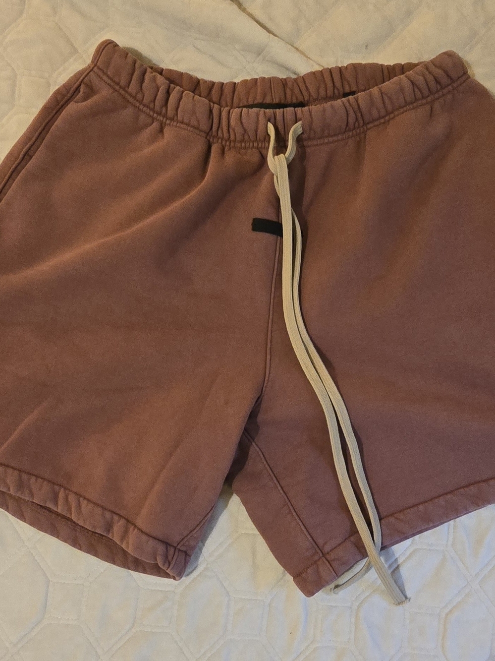 Men's Casual Drawstring Shorts - Dusty Rose
